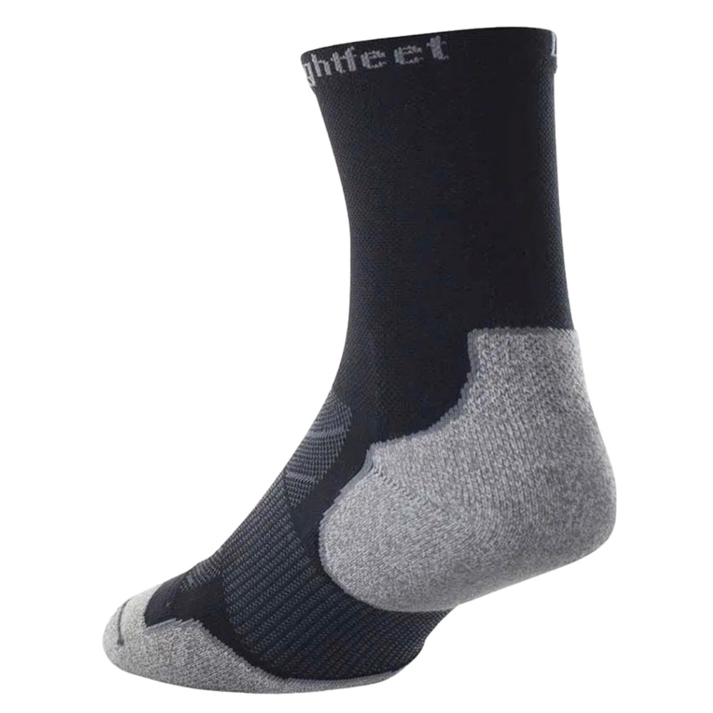 Lightfeet Evolution Half Crew Trail Run Socks (Black)