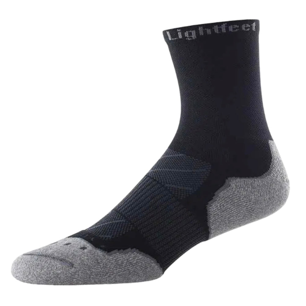 Lightfeet Evolution Half Crew Trail Run Socks (Black)
