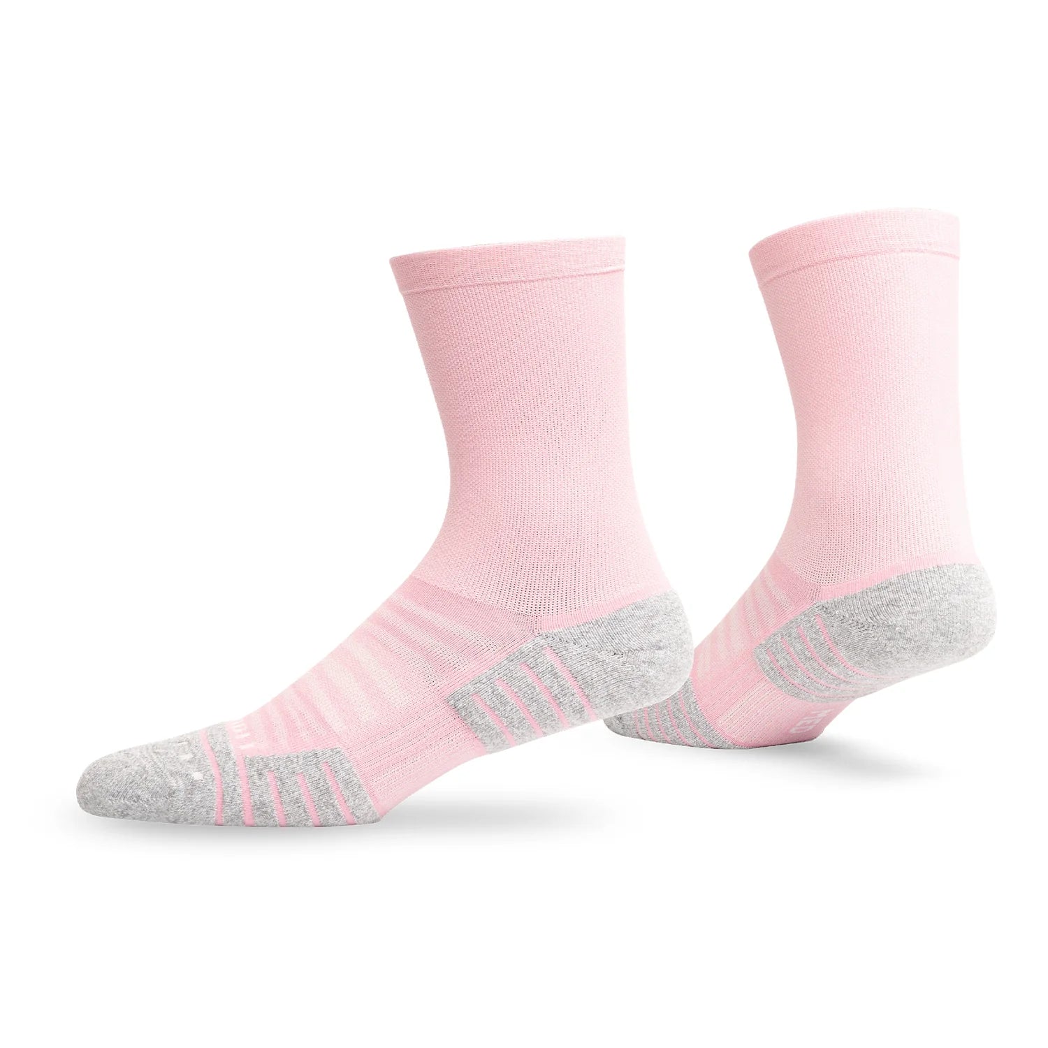 Lightfeet Performance Sports Socks - Half Crew (Soft Pink)