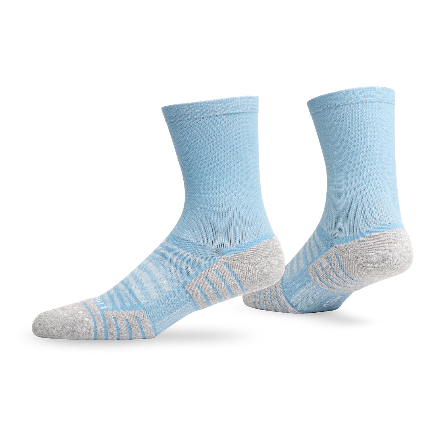 Lightfeet Performance Sports Socks - Half Crew (Soft Blue)