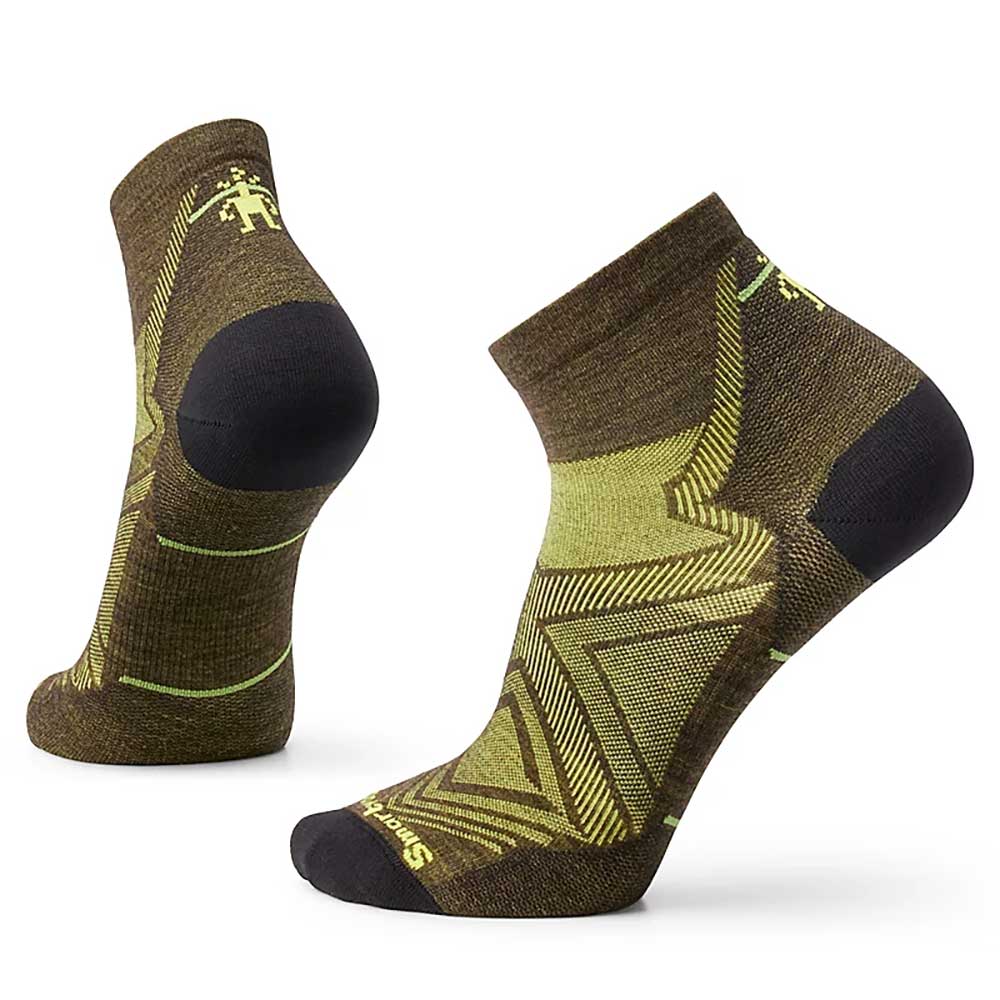 Smartwool Run Zero Cushion Ankle Socks - Military Olive