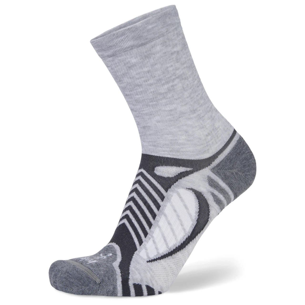 Balega UltraLight Mini Crew Socks - Grey/White