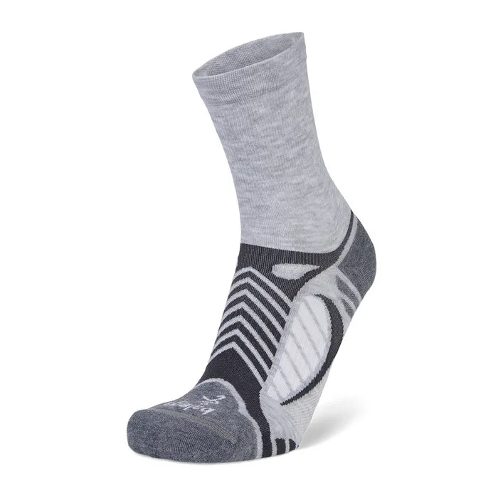 Balega UltraLight Mini Crew Socks - Grey/White