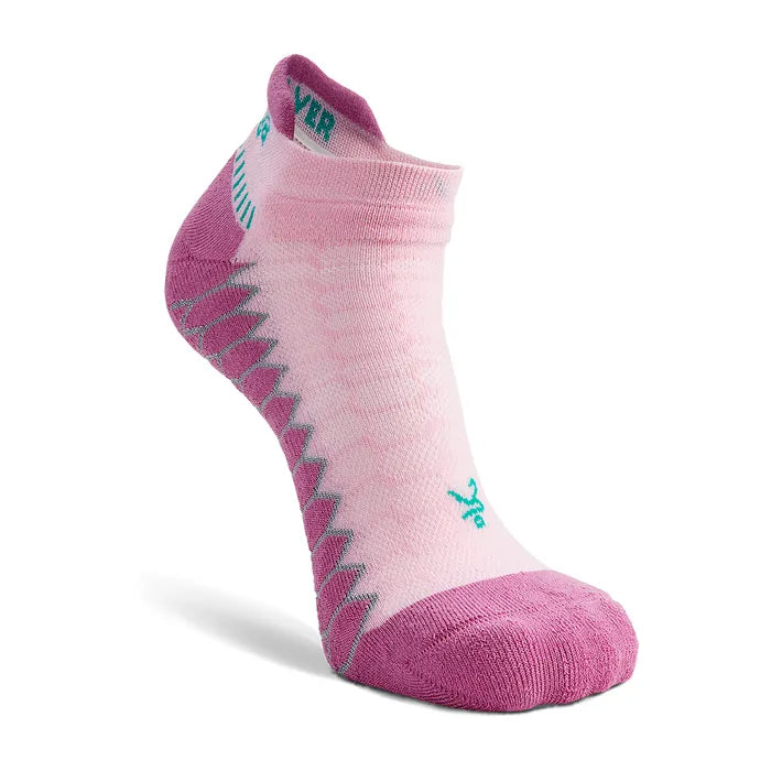 Balega Silver No Show Socks - Super Pink