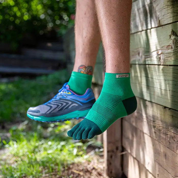 Injinji RUN Lightweight Mini Crew - Fern