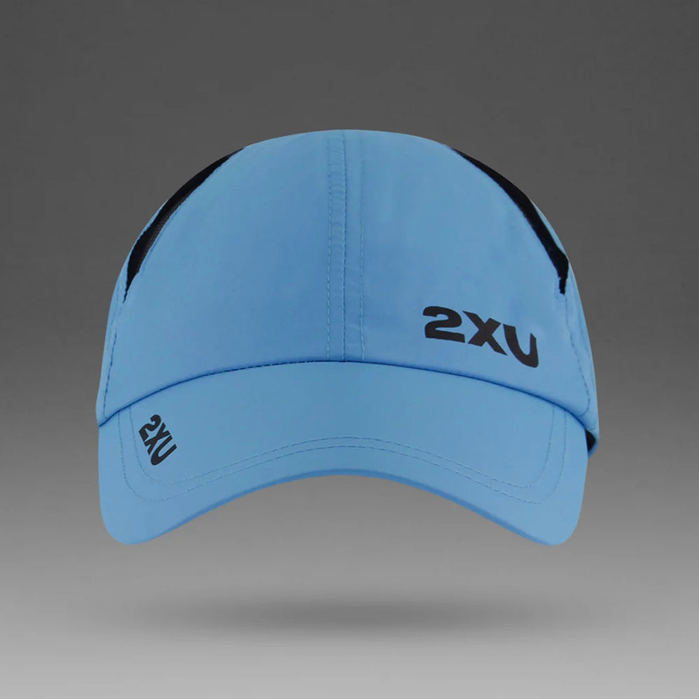 2XU Running Cap - Azure Blue/Black