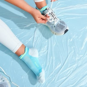 Feetures! ELITE Max Cushion No Show - Aqua Surf