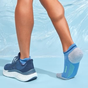 Feetures! ELITE Max Cushion No Show - Bahama Blue