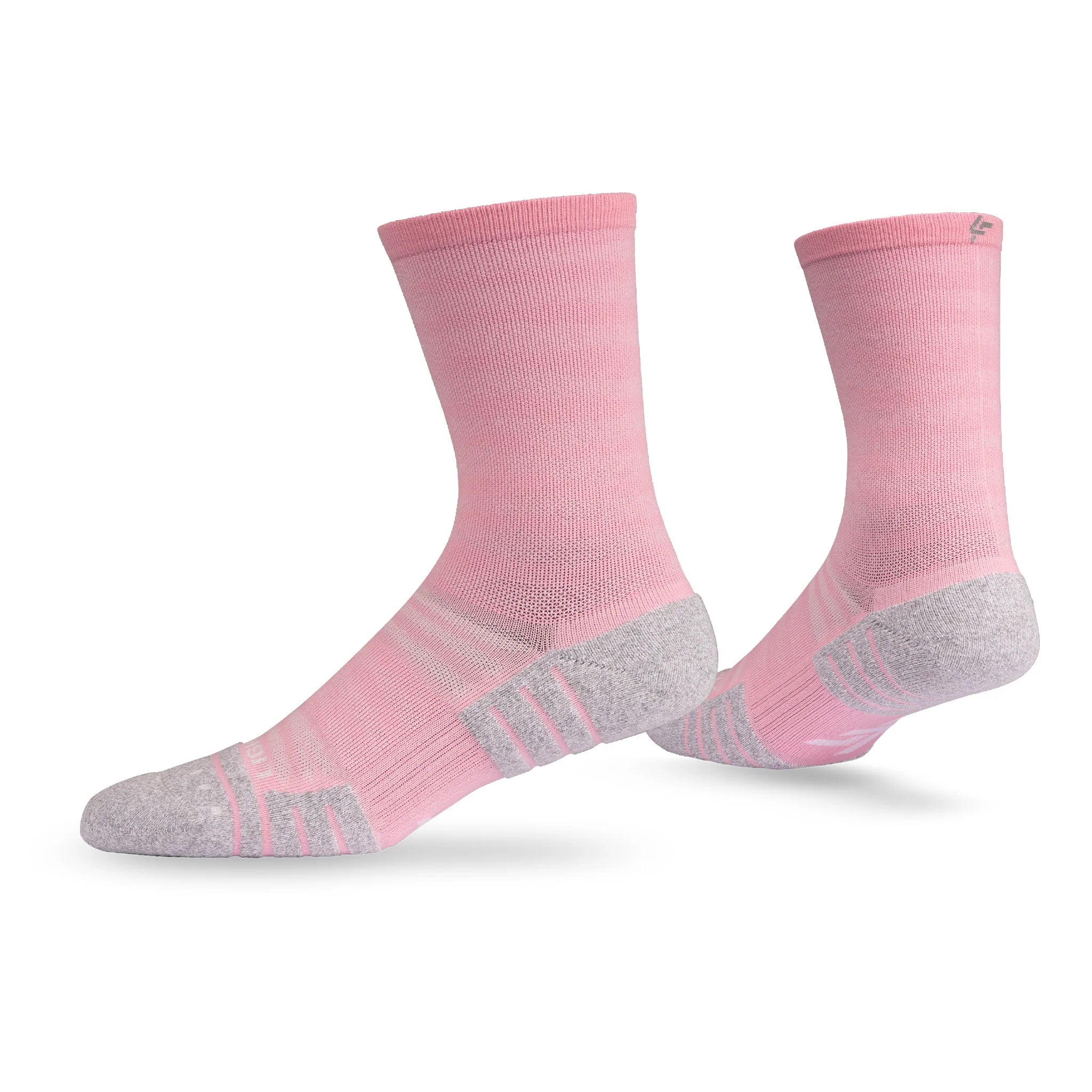 Lightfeet Performance Sports Socks - Raster Half Crew (Soft Pink)
