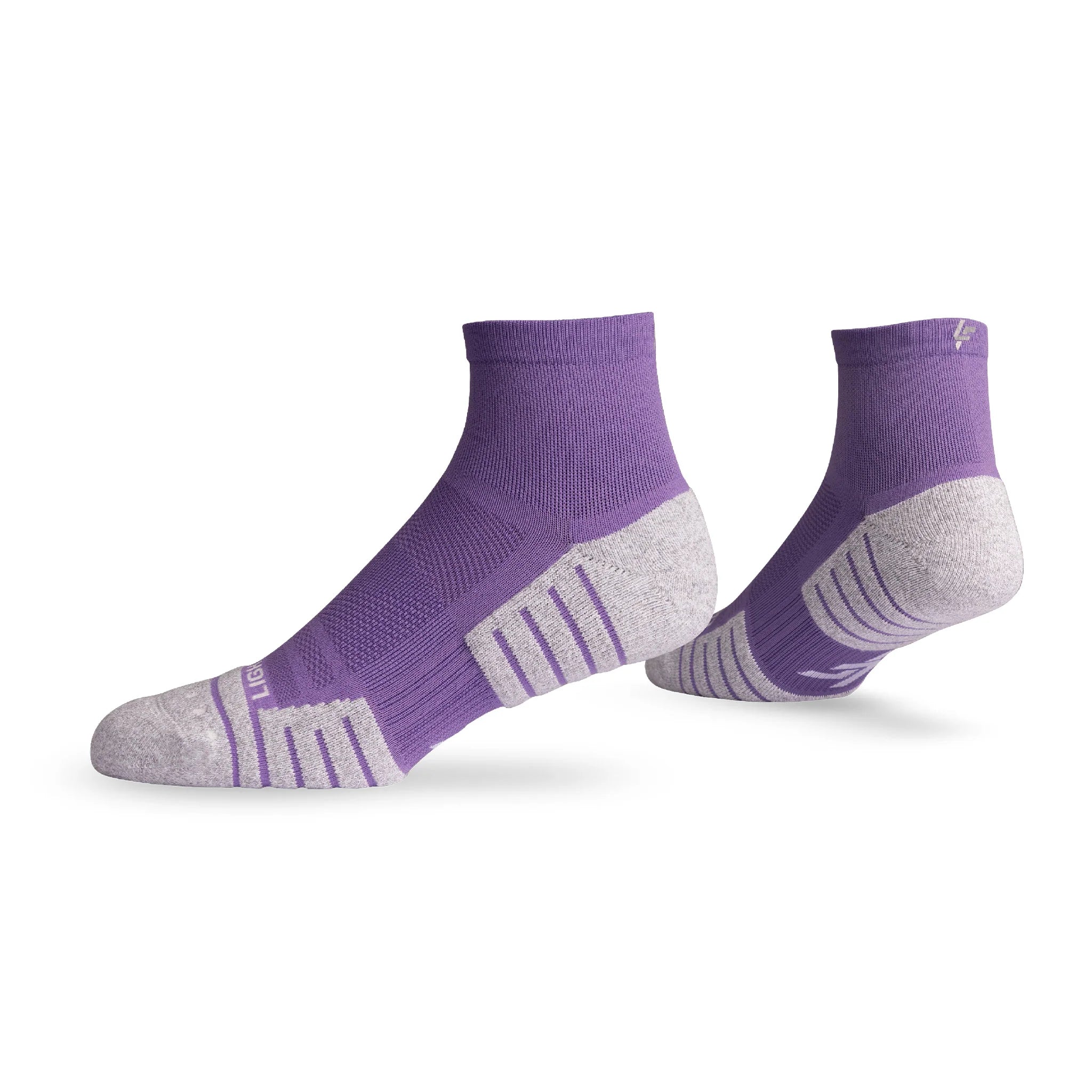 Lightfeet Performance Quarter Sports Socks - Violet