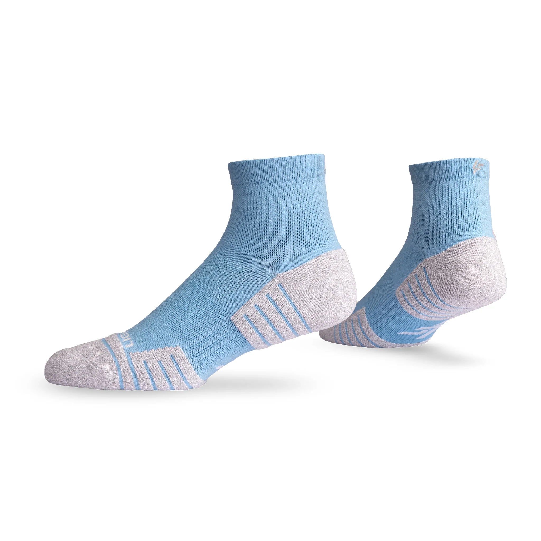 Lightfeet Performance Quarter Sports Socks - Soft Blue