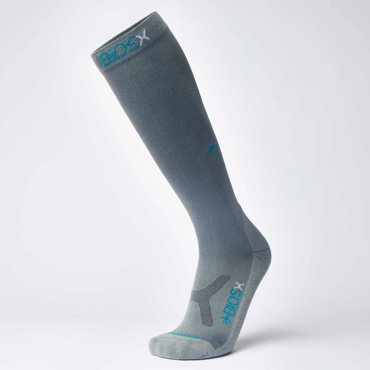 BIOSx Departures Travel Compression Socks - Grey