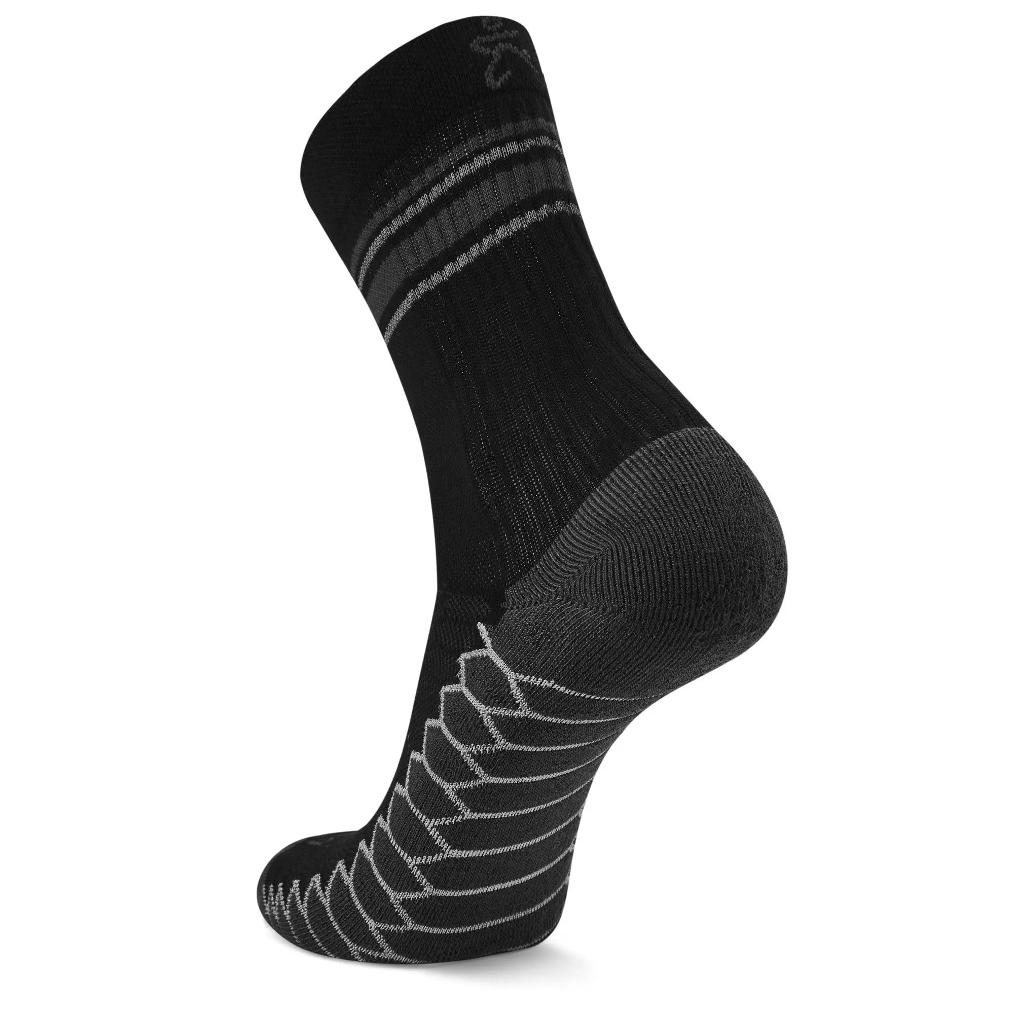 Balega Silver Crew Socks - Black