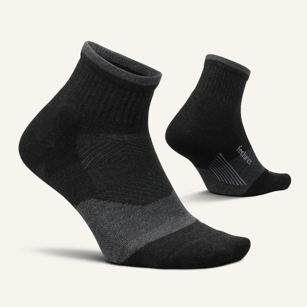 Feetures! TRAIL Max Cushion Quarter - Charcoal