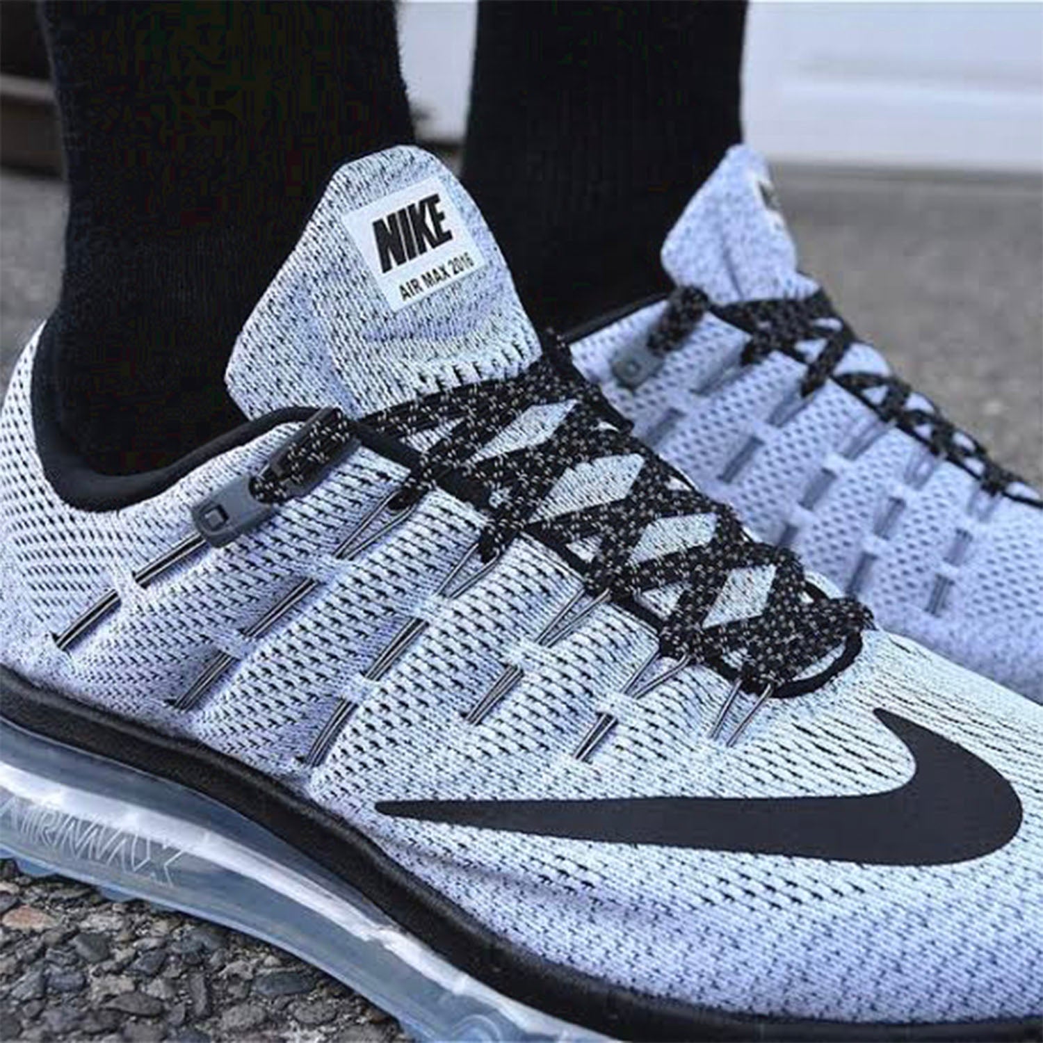 XPand No-Tie Laces (Black Reflective)