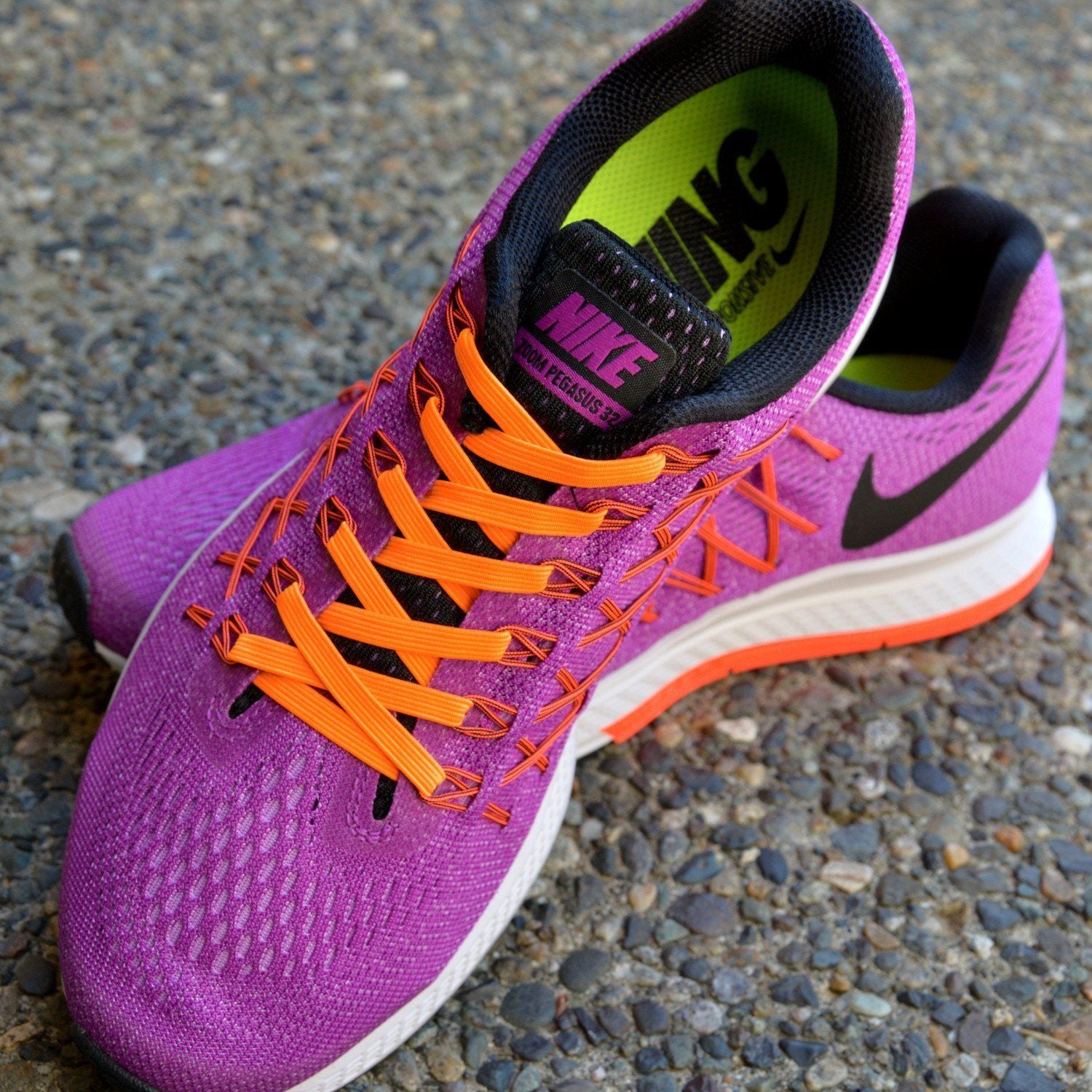 XPand No-Tie Laces (Neon Orange)