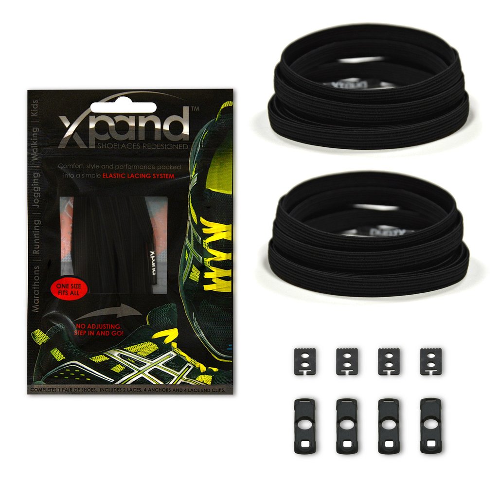 XPand No-Tie Laces (Black)