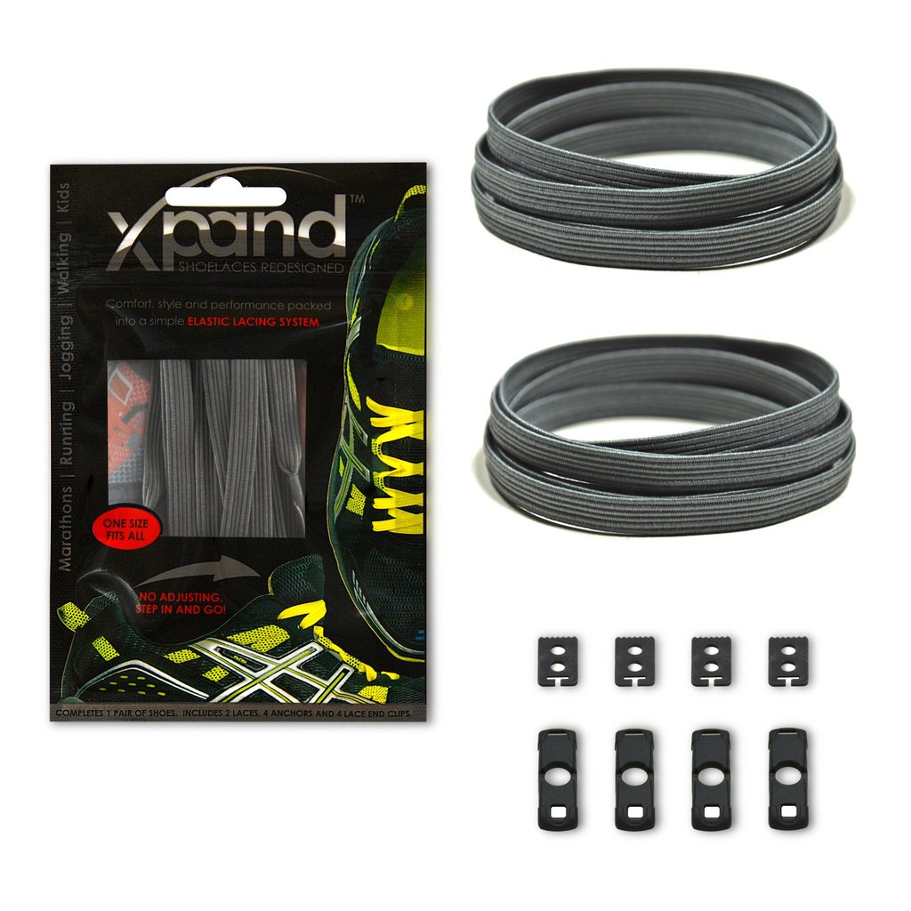 XPand No-Tie Laces (Grey)