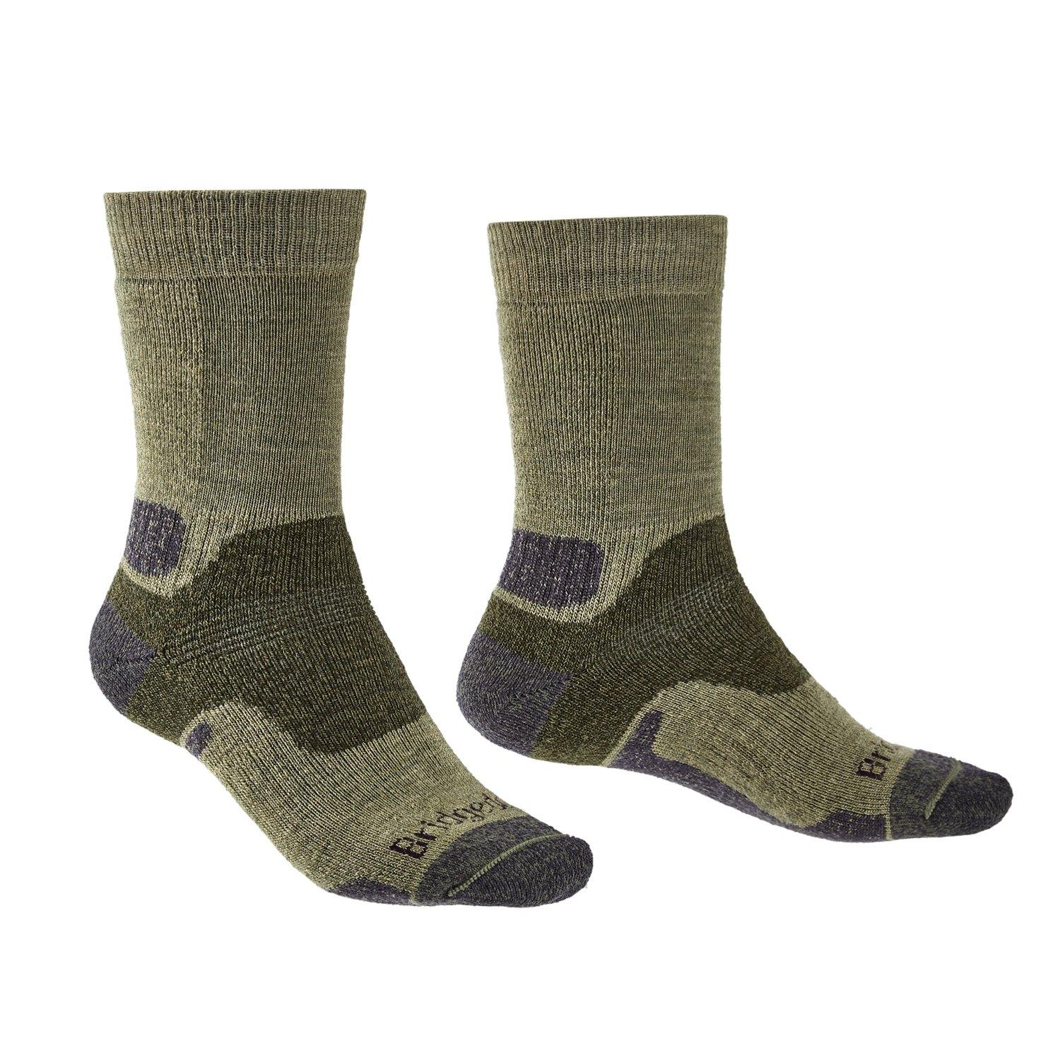 Bridgedale MERINO Performance HIKE Socks (Midweight Green) - socksforliving.com