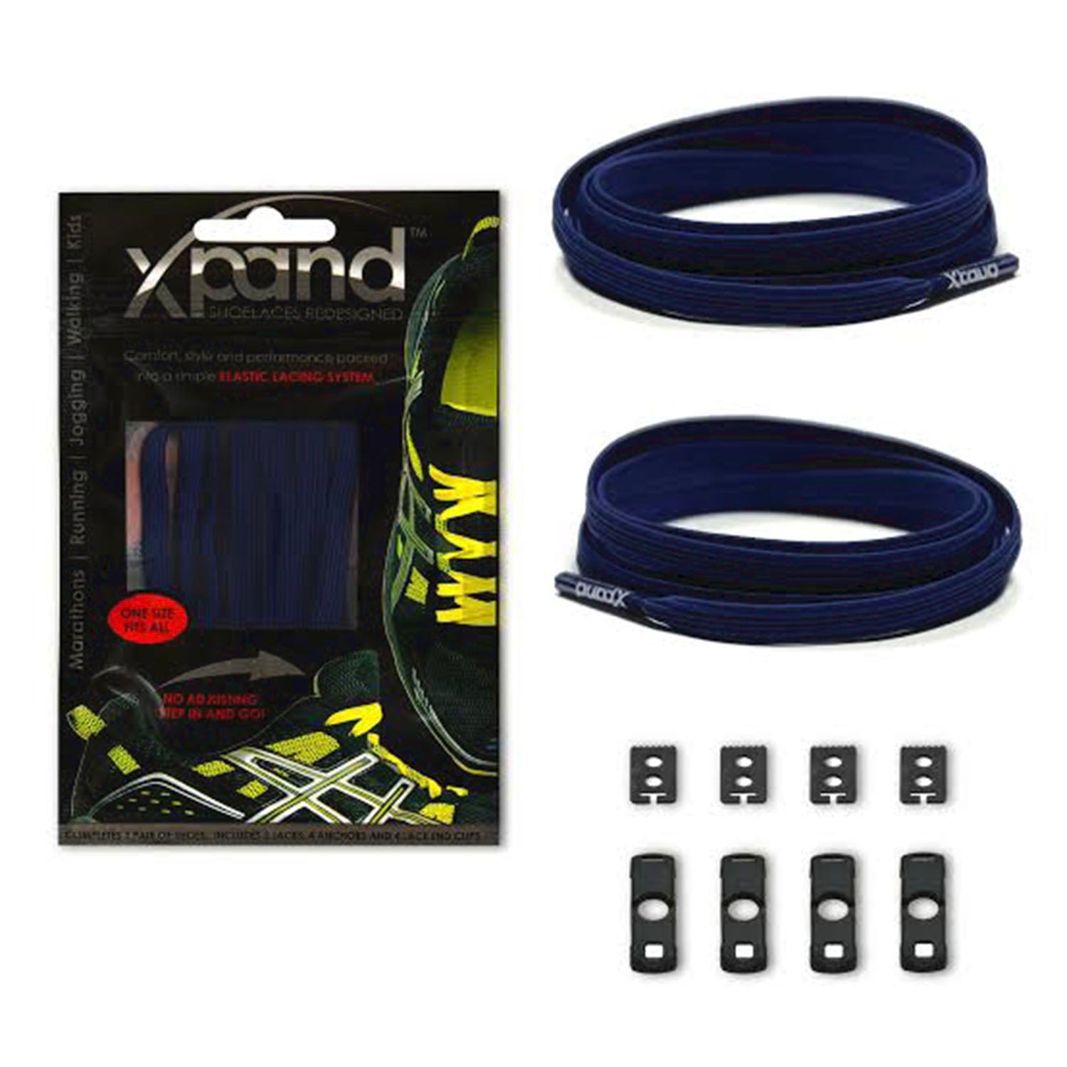 XPand No-Tie Laces (Navy)