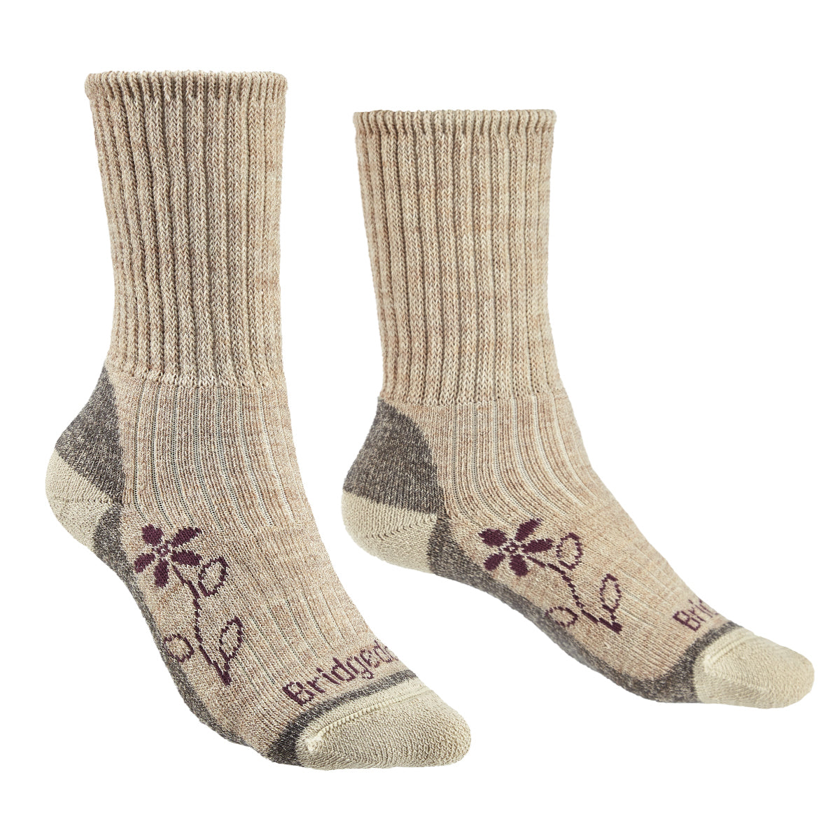 Bridgedale Women's MERINO HIKE Comfort Socks (Midweight Natural)
