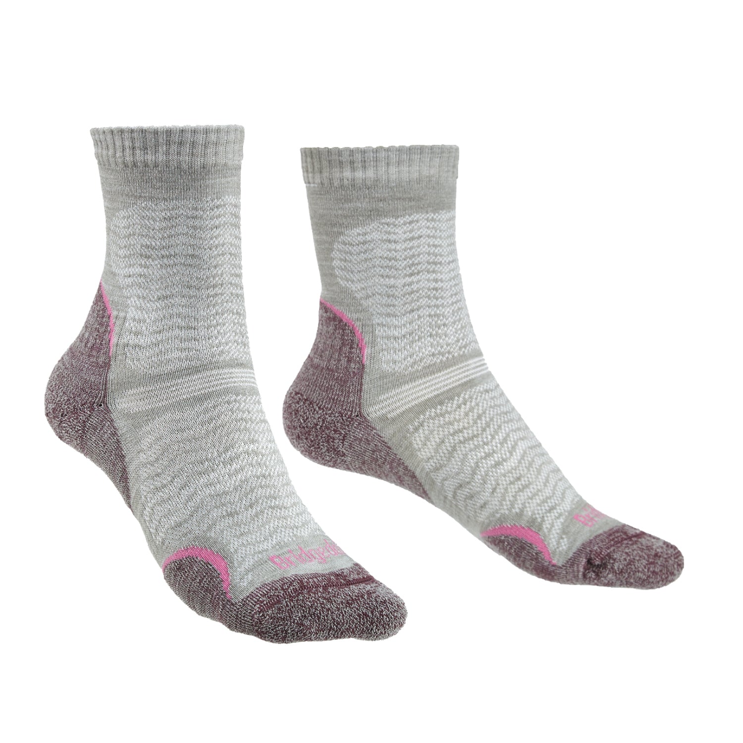 Bridgedale Women's MERINO Performance HIKE Ultralight Socks (Aubergine)