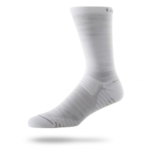 Lightfeet Cadence Cycling Socks - White - socksforliving.com