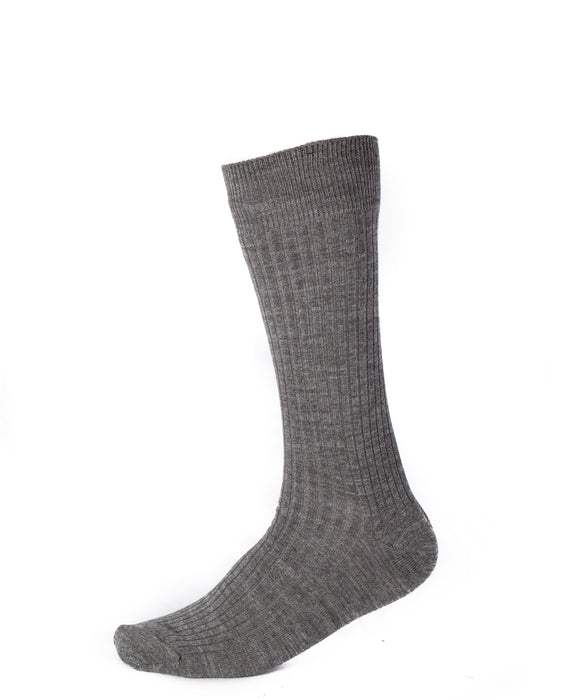 Pussyfoot Merino Wool Crew Socks - Mid Grey