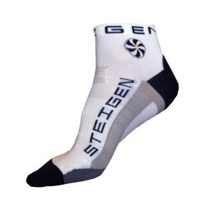 Steigen Running 1/4 Crew Socks - White