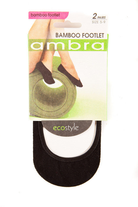 Ambra Bamboo Footlets (2 Pack) - socksforliving.com