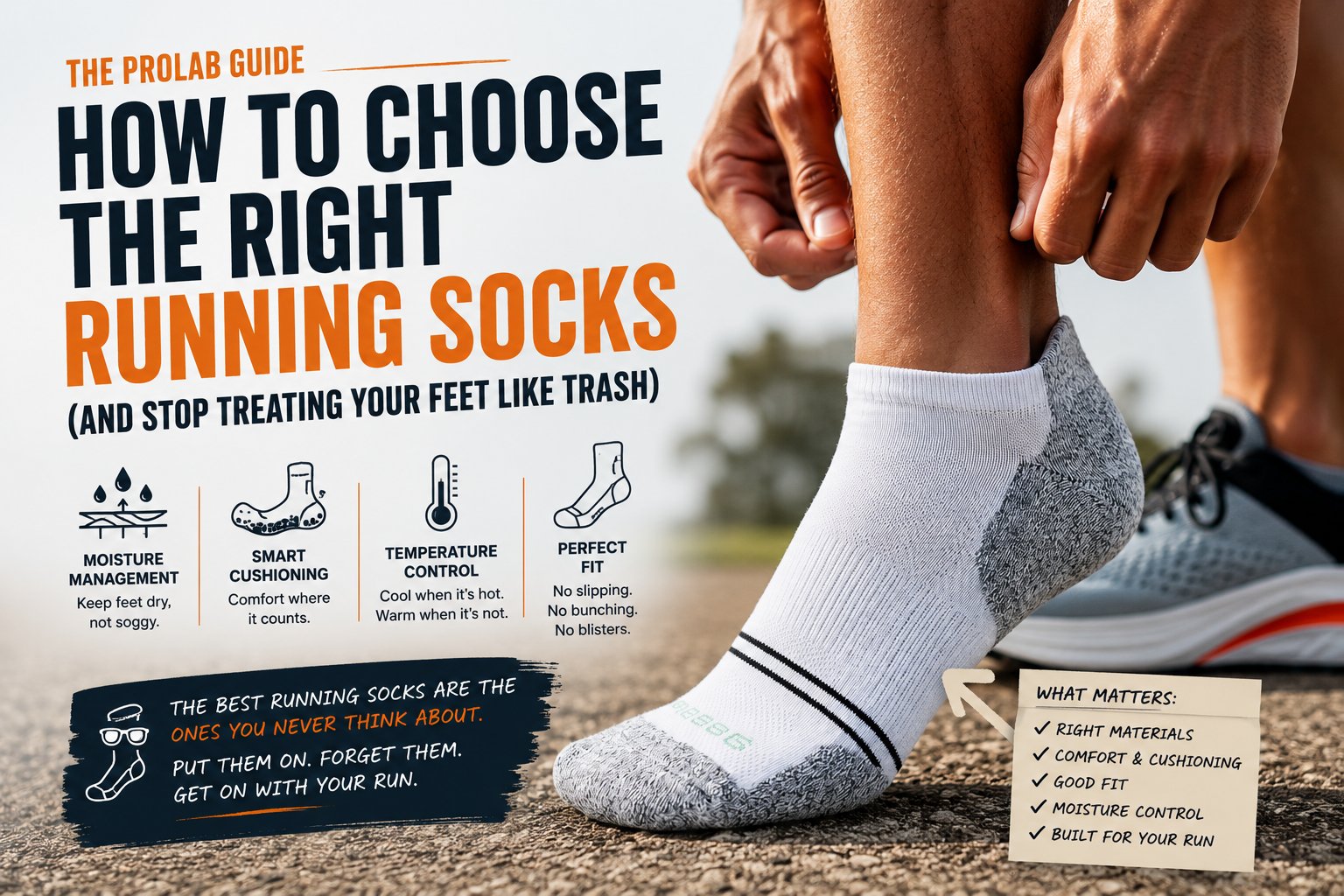 The Pro Lab: How to Choose the Best Running Socks (Without Wasting Your Money)