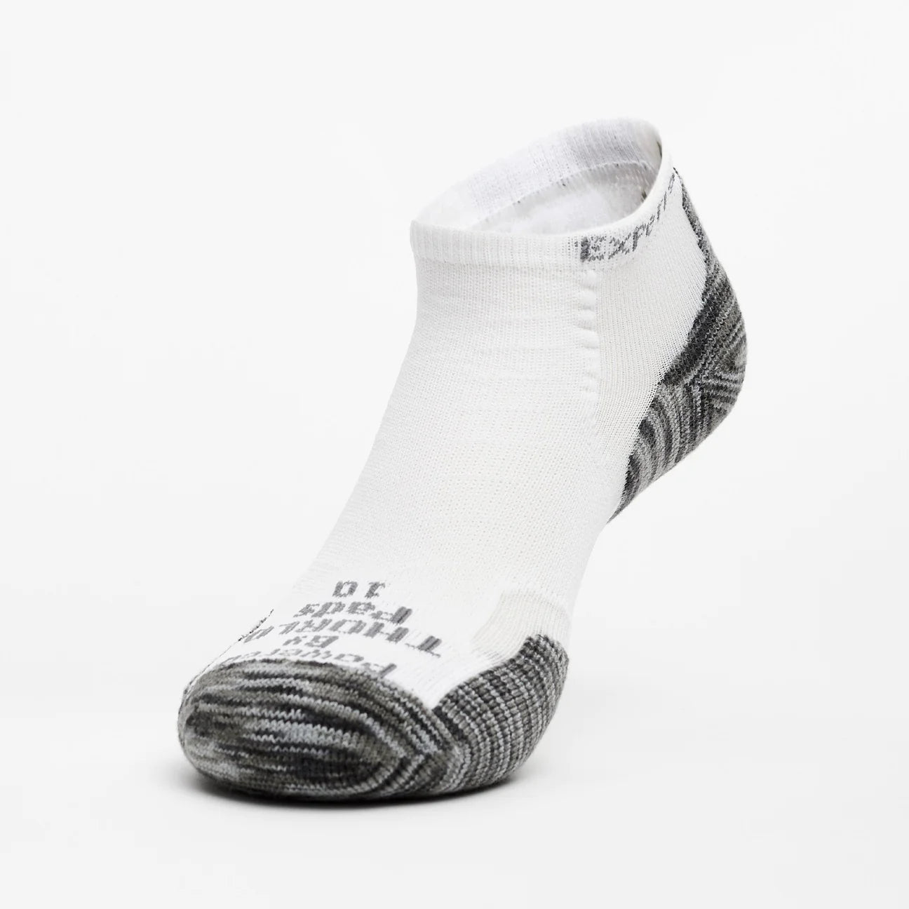 Thorlo Experia TIGER PAWS Lite Cushion Low Cut Socks (Unisex) - White