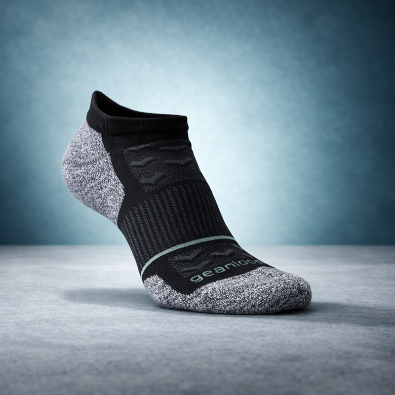 GearSocks Locked-In | Merino Blister Free Running Socks (No Show)