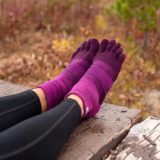 Injinji TRAIL Women's Mini Crew - Violet