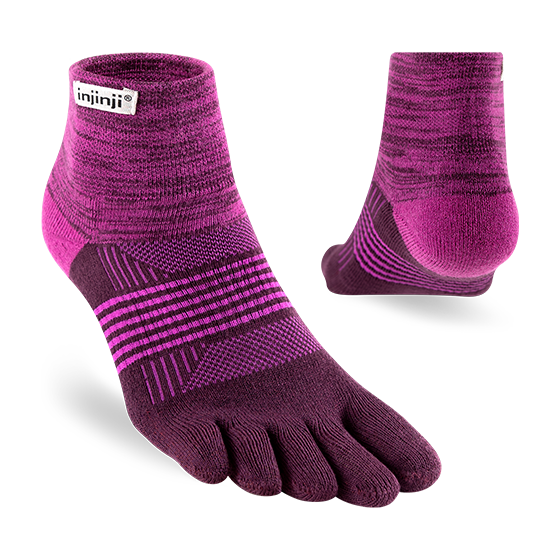 Injinji TRAIL Women's Mini Crew - Violet