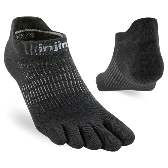 Injinji RUN Women’s Lightweight No Show - Black