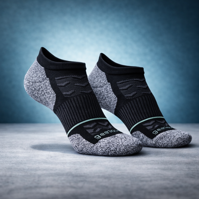 GearSocks Locked-In | Merino Blister Free Running Socks (No Show)