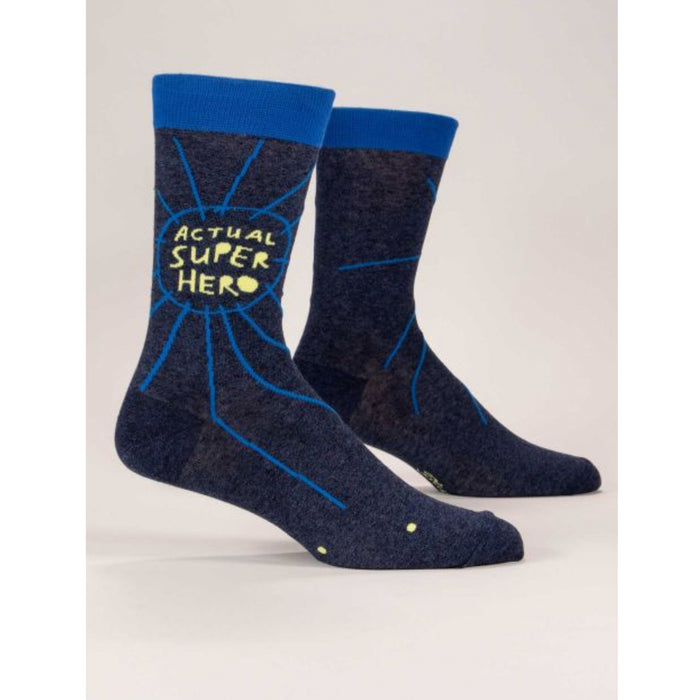 BlueQ Actual Superhero Men's Socks
