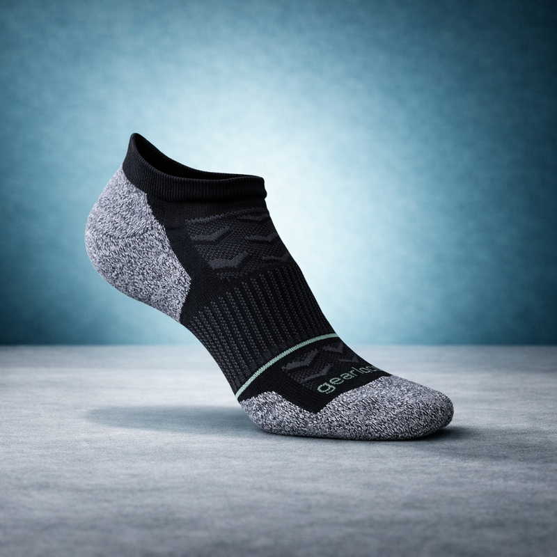 GearSocks Locked-In | Merino Blister Free Running Socks (No Show)