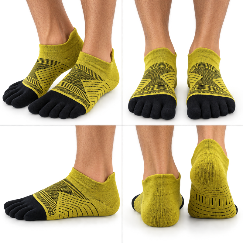 GearSocks Merino Lightweight Toe Socks - Black Nitro