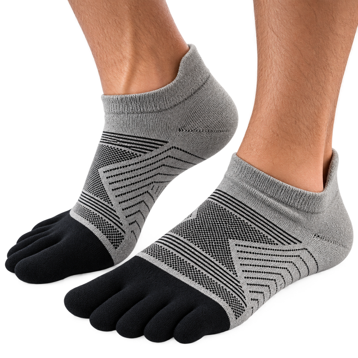 GearSocks Merino Lightweight Toe Socks - Black Smoke