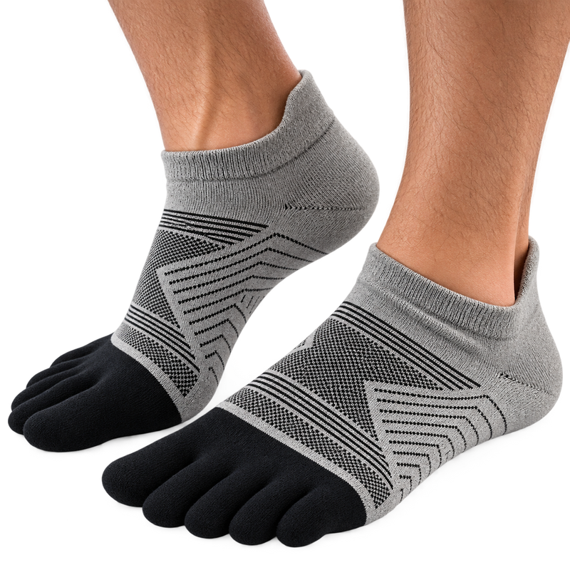 GearSocks Merino Lightweight Toe Socks - Black Smoke
