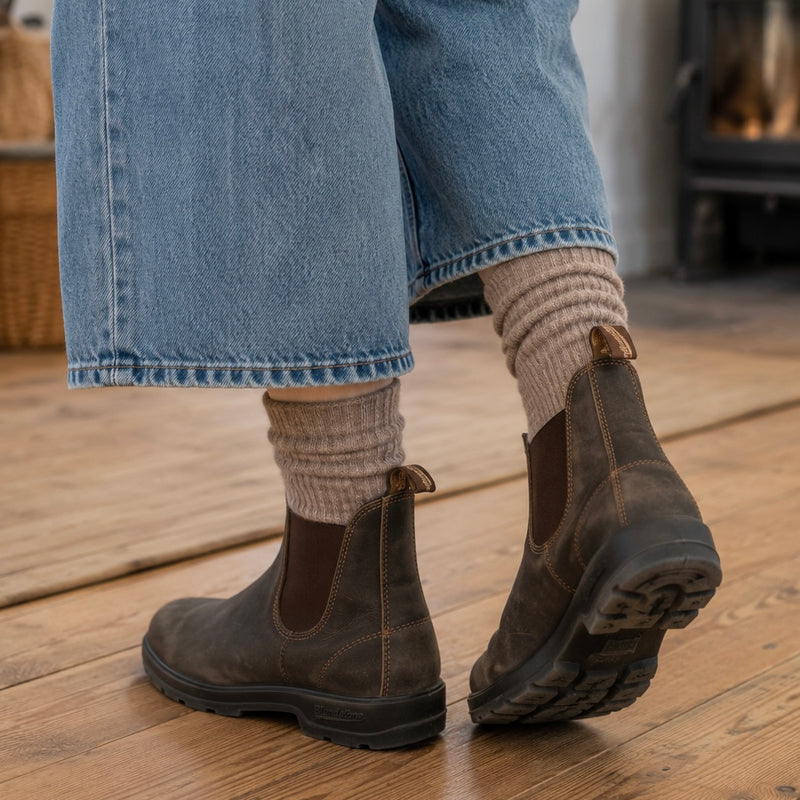 ‘The Hug’ Cashmere Comfort Socks - Latte