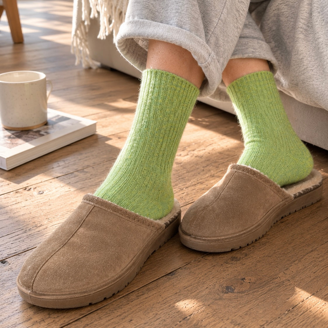 GearSocks ‘The Hug’ Cashmere Comfort Socks - Moss