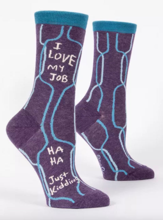 Blue Q I Love My Job - Ha Ha! Women's Socks