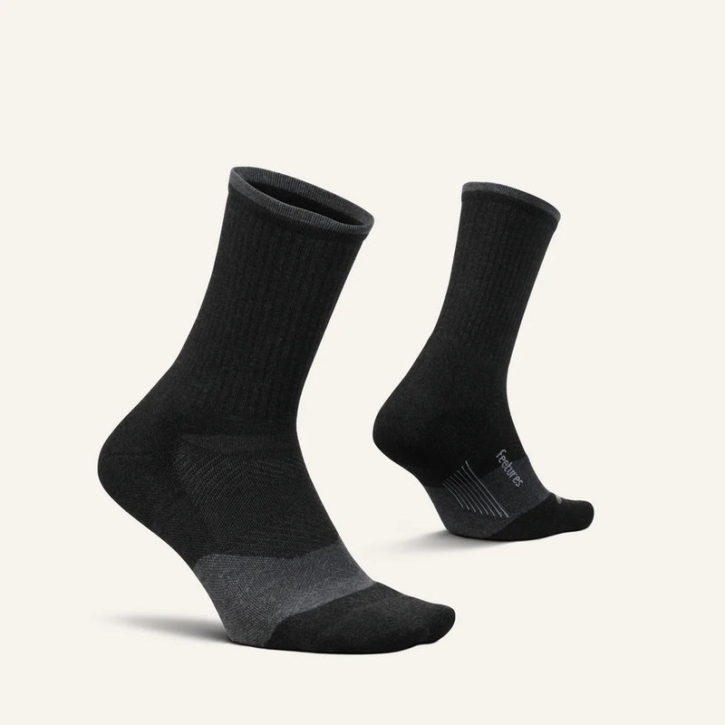Feetures! TRAIL Max Cushion Crew - Charcoal
