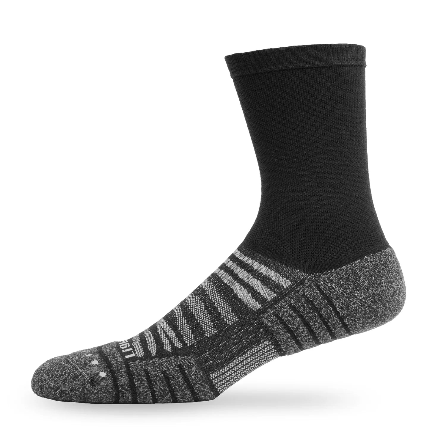 Lightfeet Performance Sports Socks - Half Crew (Black)