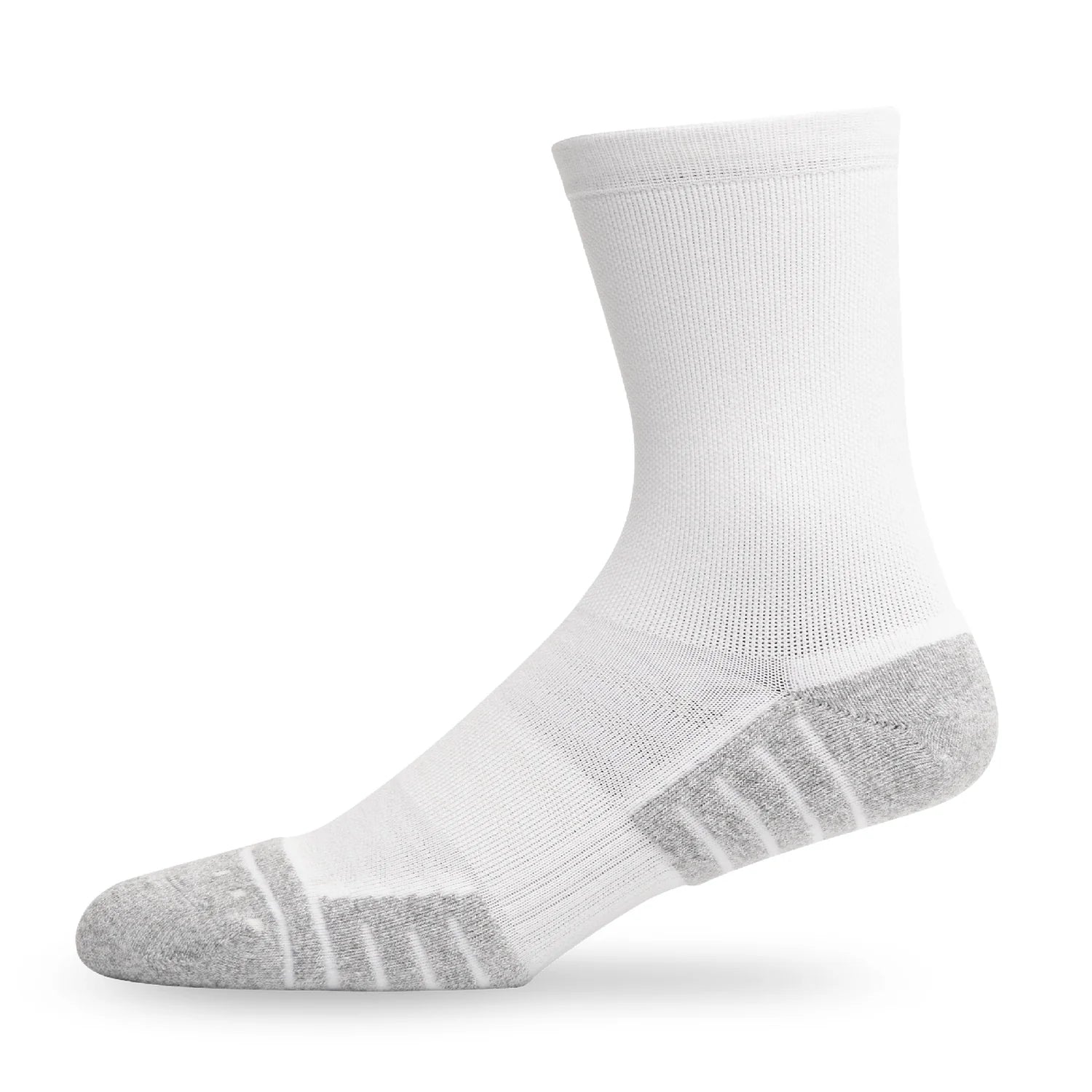 Lightfeet Performance Sports Socks - Half Crew (White)