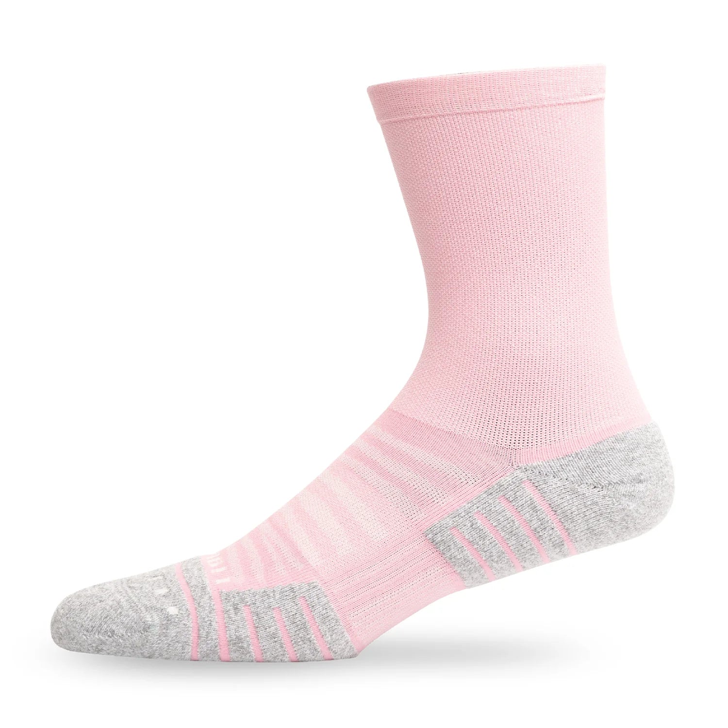 Lightfeet Performance Sports Socks - Half Crew (Soft Pink)