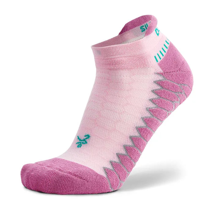 Balega Silver No Show Socks - Super Pink